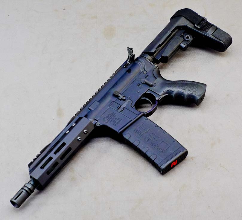 AR15 Custom 7 inch Pistol 223 556 AR-15 AR Brace and Magazine - Semi ...