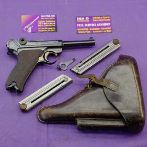 Luger Erfurt 1913 WWI with Holster and Two Mags
