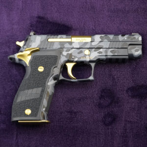 Sig Sauer P226 Elite Custom Camo with Gold