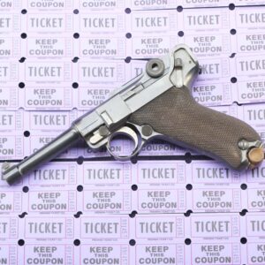 Raffle of 100 tickets for P08 Luger DWM German Army 1911 9mm